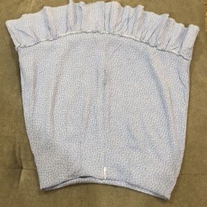 Brandy Melville cute little summer light blue floral skirt